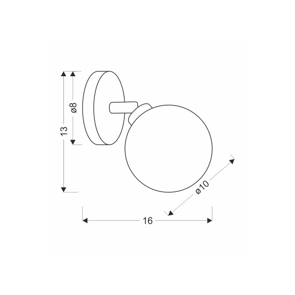 Бра Candellux Rodia Copper (91-16515) , 100025435