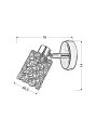 Бра Candellux YORK Silver (91-97388) , 100025562
