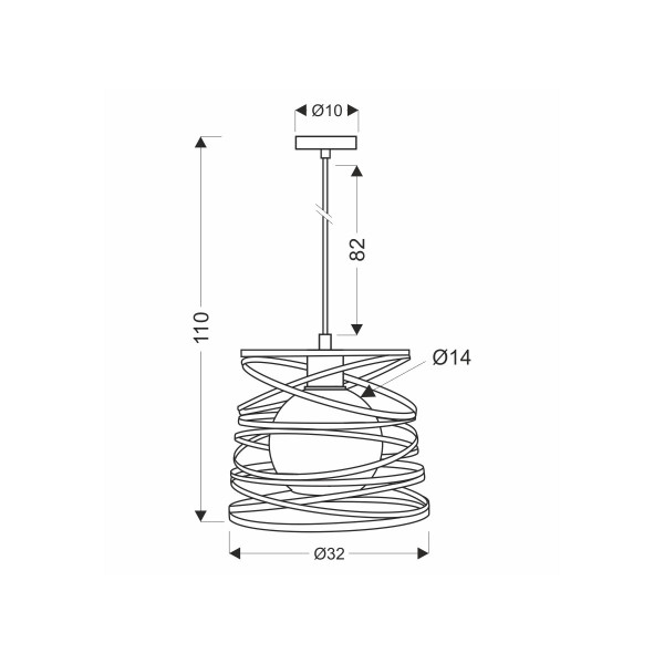 Люстра Candellux AKITA White (50101042) , 100025169