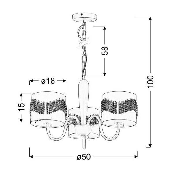 Люстра Candellux ANTONIO (33-22998) , 100025120