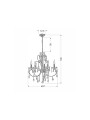 Люстра Candellux AURORA (35-73730) , 100025121