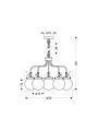 Люстра Candellux BALLET (35-70876) , 100025123