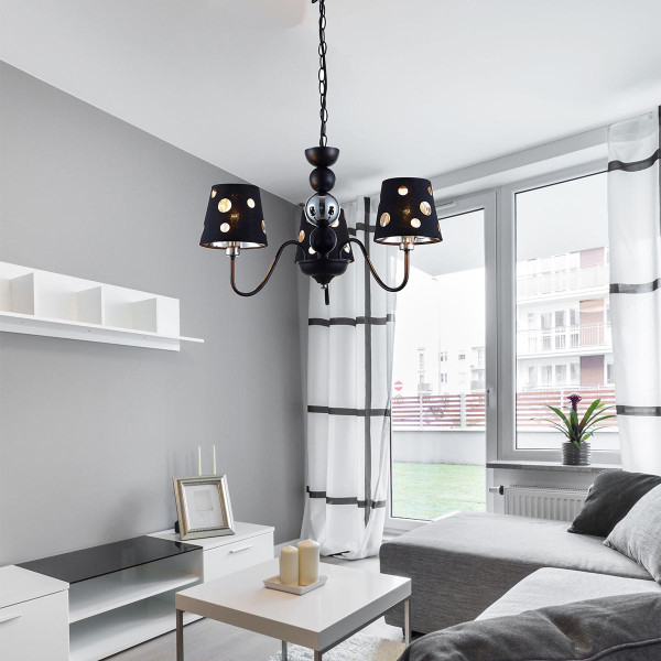 Люстра Candellux BATLEY Black (50203105) , 100025125