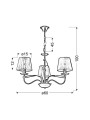 Люстра Candellux DIVA (33-55057) , 100025138