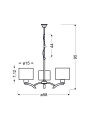 Люстра Candellux DRAGA (33-04208) , 100025139