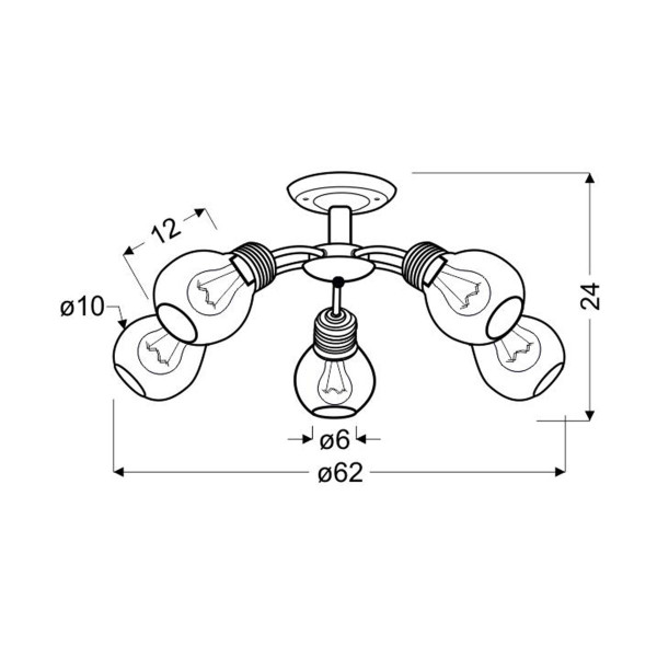 Люстра Candellux GLIVA (35-56603) , 100025142