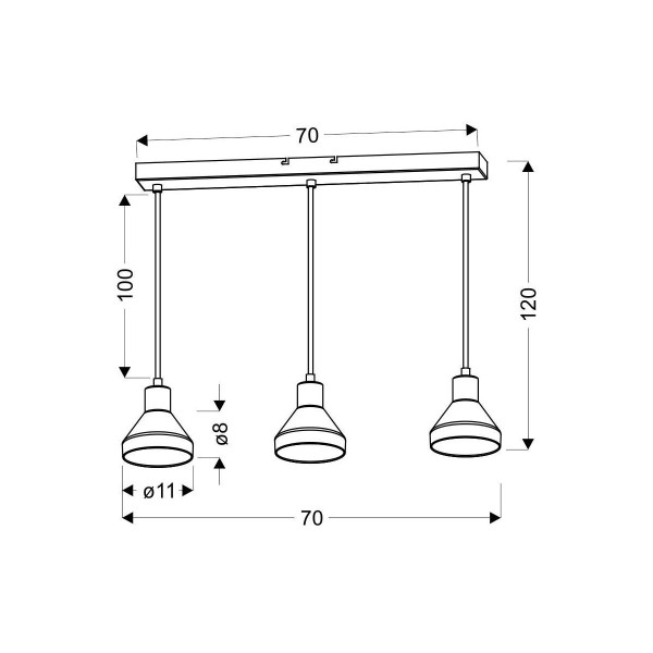Люстра Candellux GREGORY (33-79008) , 100025223
