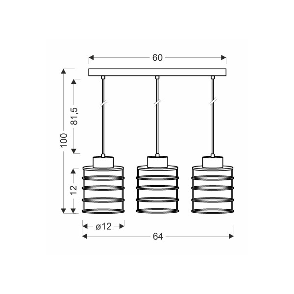 Люстра Candellux Glob (33-00378) , 100025219