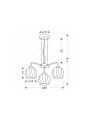 Люстра Candellux LARIX (33-23834) , 100025143