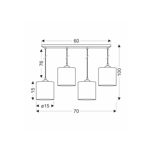 Люстра Candellux LEGNO (34-18366) , 100025240