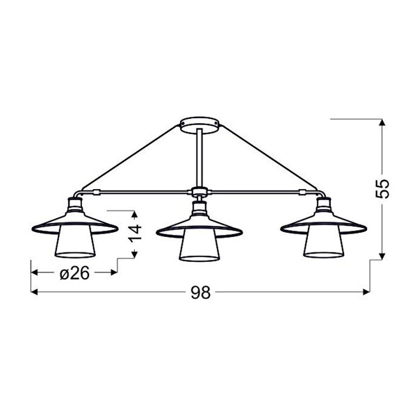 Люстра Candellux LOFT (33-43115) , 100025150