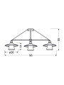 Люстра Candellux LOFT (33-43115) , 100025150