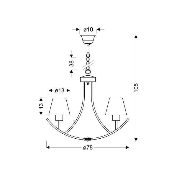 Люстра Candellux LONDON (36-38845) , 100025152