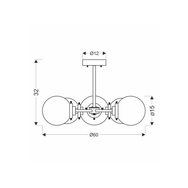 Люстра Candellux Lens (35-01306) , 100025148