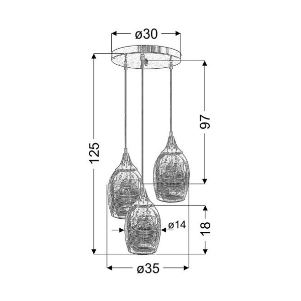Люстра Candellux MARINA Chromium (33-60181) , 100025248