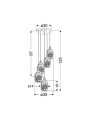 Люстра Candellux MARINA Silver (35-60198) , 100025130