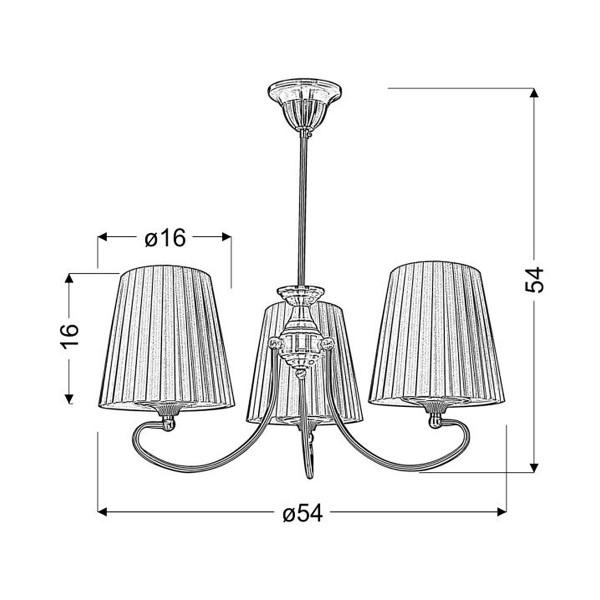 Люстра Candellux MOZART (33-33970) , 100025156