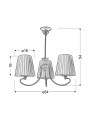 Люстра Candellux MOZART (33-33970) , 100025156