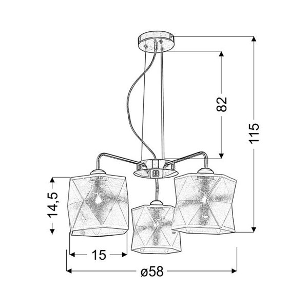 Люстра Candellux NOSJA (33-58720) , 100025158