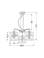 Люстра Candellux NOSJA (33-58720) , 100025158