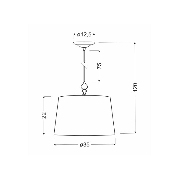 Люстра Candellux PRIMA Black (31-09241) , 100025263