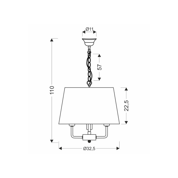 Люстра Candellux Pasteri (31-01351) , 100025160