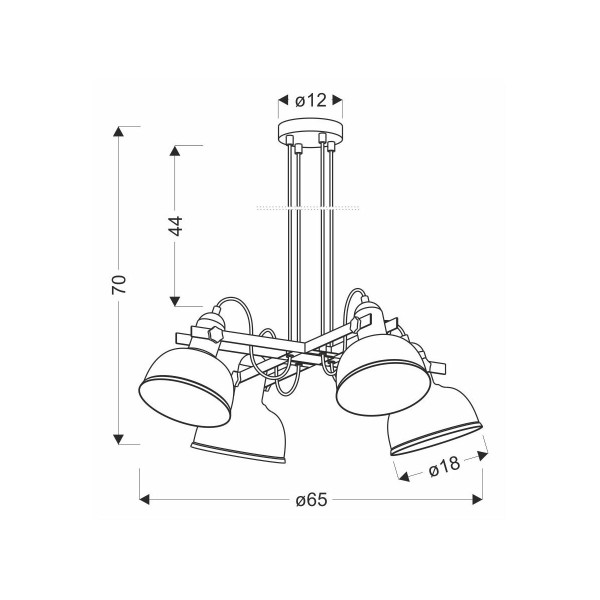 Люстра Candellux Reno (34-78155) , 100025161