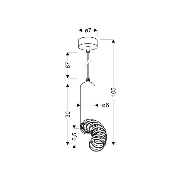 Люстра Candellux TUBA Black (31-77714) , 100025539