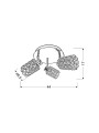 Люстра Candellux YORK Silver (98-00125) , 100025345