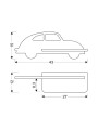 Настінний світильник Candellux CAR Grey (21-85061) , 100025380