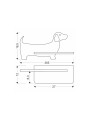 Настінний світильник Candellux DOG Blue (21-02983) , 100025385