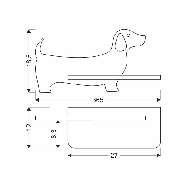 Настінний світильник Candellux DOG Pink (21-00989) , 100025386