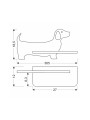 Настінний світильник Candellux DOG Pink (21-00989) , 100025386