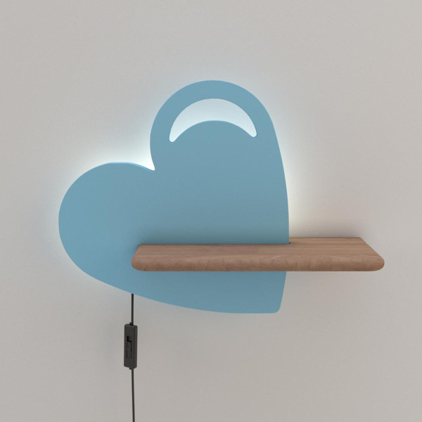 Настінний світильник Candellux HEART Blue (21-84576) , 100025388