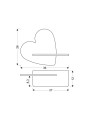 Настінний світильник Candellux HEART Pink (21-84569) , 100025390