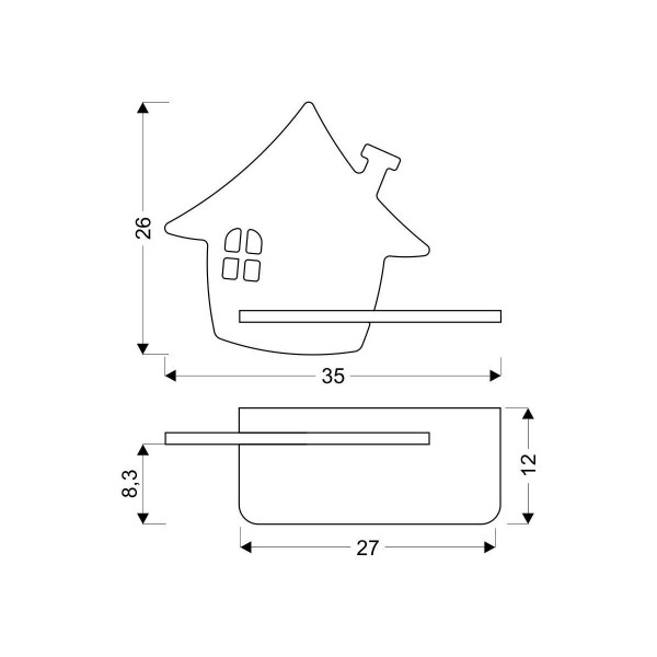 Настінний світильник Candellux HOUSE Green (21-85214) , 100025391