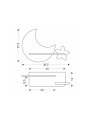 Настінний світильник Candellux MOON (21-75727) , 100025422
