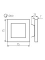 Настенный светильник KANLUX Apus LED WW (23106), 100013106