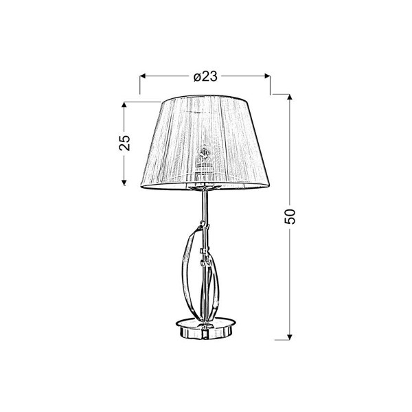 Настільна лампа Candellux DIVA (41-55071) , 100025095