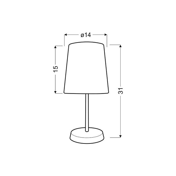 Настільна лампа Candellux GALA Yellow (41-98552) , 100025098