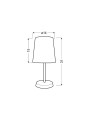 Настільна лампа Candellux GALA Yellow (41-98552) , 100025098