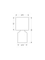Настільна лампа Candellux INER Beige (41-79879) , 100025106