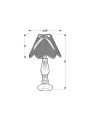 Настільна лампа Candellux LOLA Blue (41-04710) , 100025111
