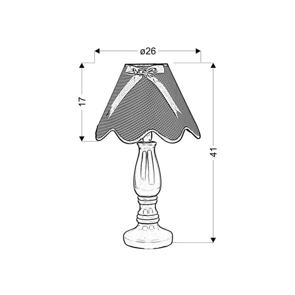 Настільна лампа Candellux LOLA Violet (41-84378) , 100025113