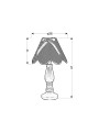 Настільна лампа Candellux LOLA Violet (41-84378) , 100025113