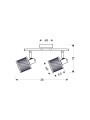 Спот Candellux CANABERA (92-81766) , 100025550