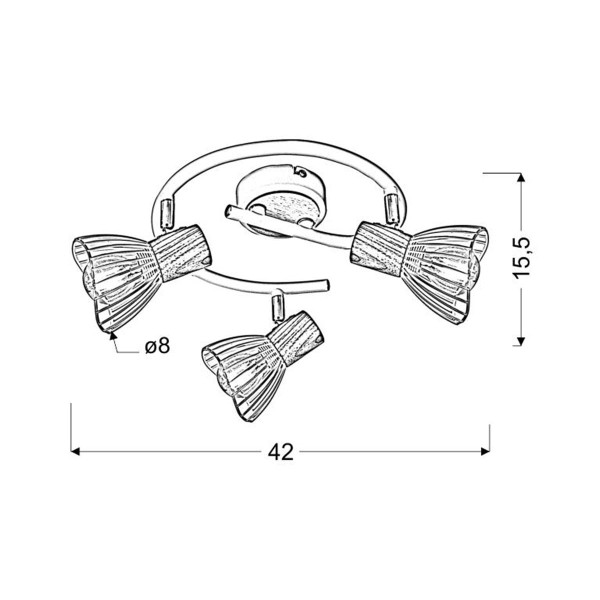 Спот Candellux CHILE (98-61652) , 100025324