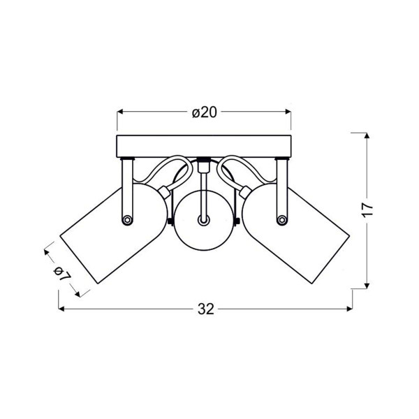 Спот Candellux GRAY (98-66503) , 100025332