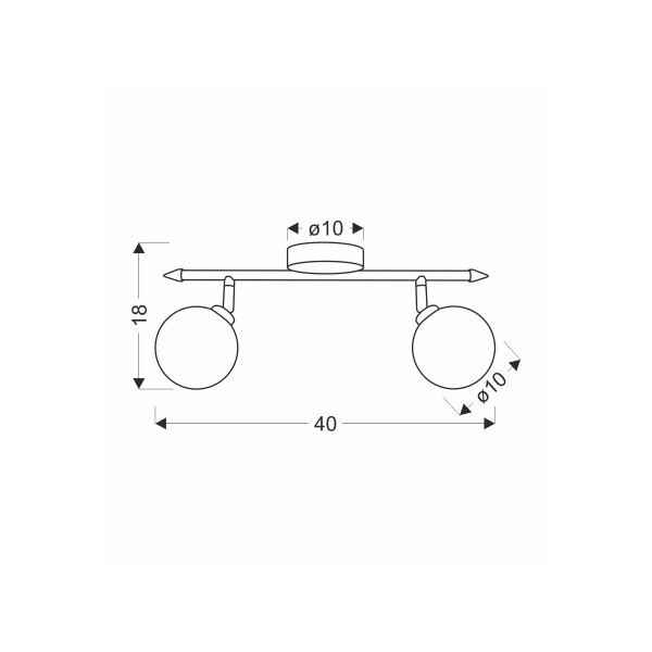 Спот Candellux Rodia Chromium (92-20970) , 100025517