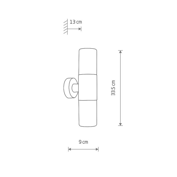 Светильник уличный Nowodvorski Ida II E27 2x10W IP44 Bk (11372), 100024457